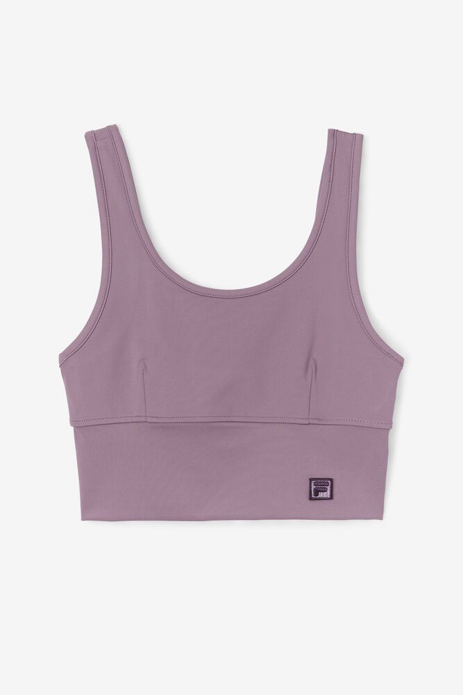 Fila Sports Bra Kora Top Womens Purple - India RPB-438251